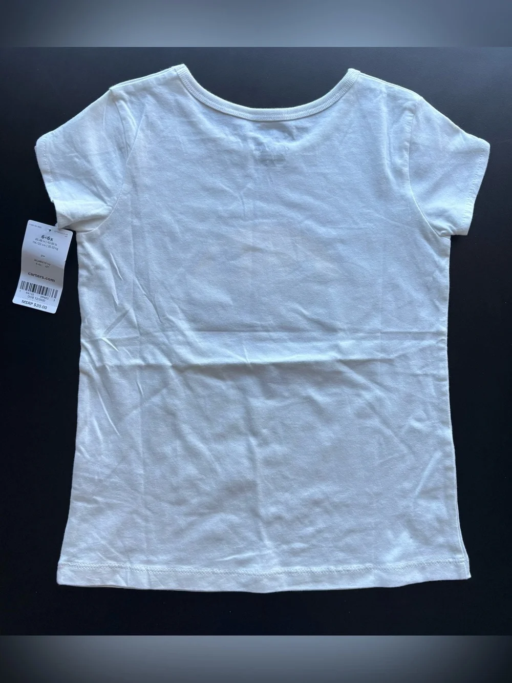 New Carter’s Girls 6 Graphic Top T-shirt Tee Set White Peacock Hot Air Balloon
